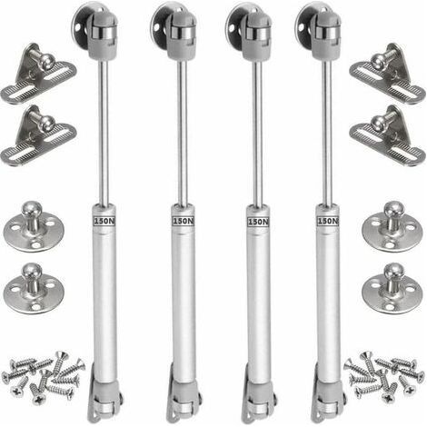4PCS vérins à gaz 150N verin meuble hydraulique ressort amortisseurs à gaz d'origine porte armoire de cuisine Bras pneumatique pour levage de porte armoire (1/4)