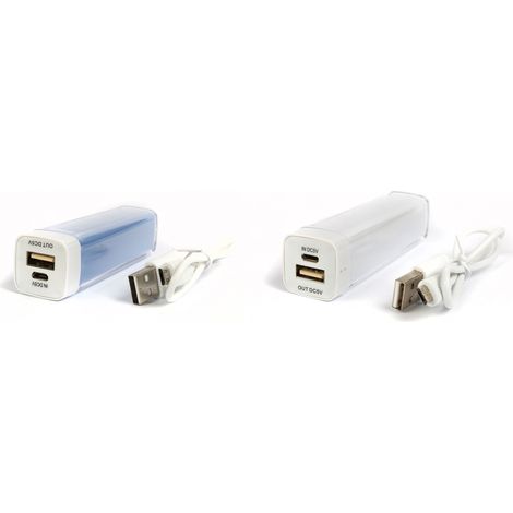 Batteria Esterna USB universale 1,2/1A capacità di ricarica 2000mAH