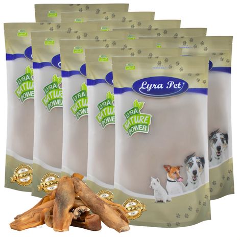 10 kg Lyra Pet® Peau de tête de bœuf brun doré, foncé