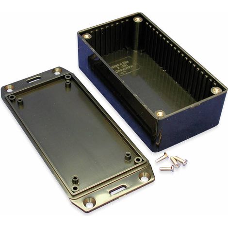 HAMMOND ELECTRONICS 1591CFLBK EURO-CASE 120 X 65 X 40 ABS NERO 1 PEZZO (1/2)