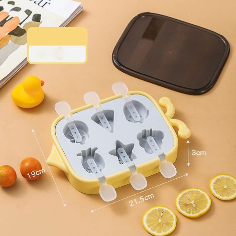 (jaune) Moules Popsicle, Mini Moules Popsicle En Silicone Sans Bpa, Moules Popsicle Avec Btons Rutilisables Libration Facile - Moules Popsicl (1/5)