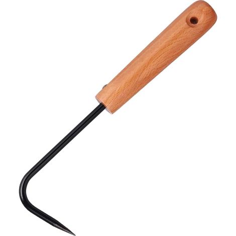 Déchaumeur À Gazon Cultivateur Jardin Outils Extracteur De Désherbage Outil De Désherbage Grand-père Pelle à Mauvaises Cultivateur Simple en Acier Inoxydable Métal Pelouse en Bois (1/5)