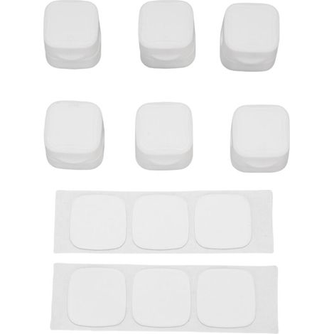 Magnetische Kabelclips, 6er-Pack Kabelhalter, Schreibtischorganisation, selbstklebender Kabelorganizer, für Zuhause, Büro, Auto, Nachttisch, Weiß - Crezuo