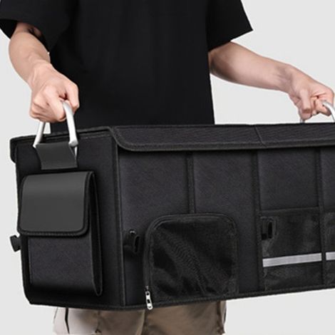 Foldable car trunk storage box, car interior organizer, trunk storage box (1/4)