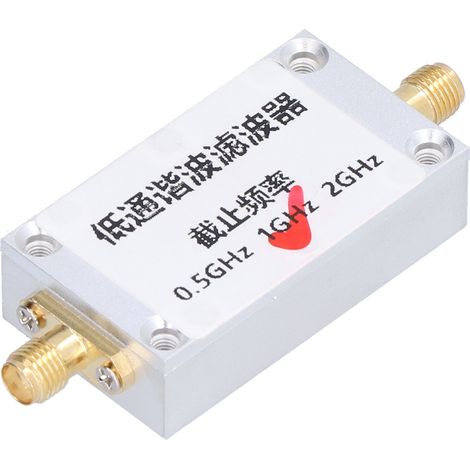 Filtre Passe-Bas RF ADF4351, Fréquence de Coupure 1GHz, Interface SMA, Boîtier Aluminium CNC, Filtre Harmonique pour Émetteur-Récepteur, Atténuation Haute Performance, Composant Radiofréquence (1/5)