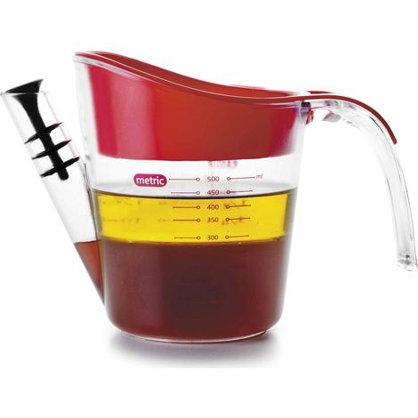 Pot Séparateur de Graisses 500ml Rouge (1/3)