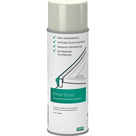 MEPA Primer Spray 500 ml Sprühkleber Wannendichtband Aquaproof, farbloses Spray