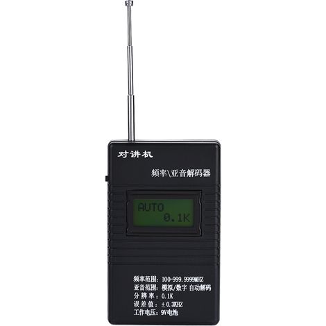 Détecteur de Fréquence Portable pour Talkies-Walkies avec Décodage Subaudio (1/5)