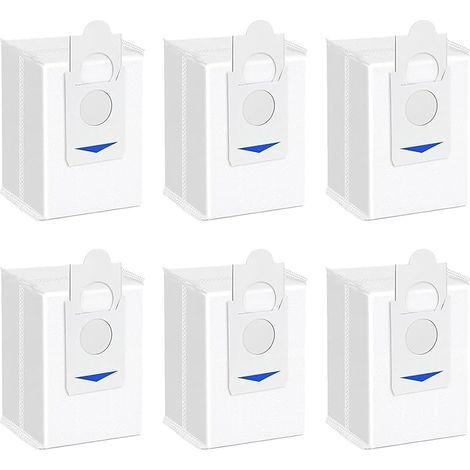 Lot de 6 Sacs à poussière pour Robot aspirateur ECOVACS DEEBOT X2/X2 Omni/X2 Pro/X5 Pro/X5 Omni/ DEX86 Station Auto-Vide DDB030025 (1/4)