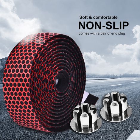 paire d'embouts de guidon antidérapants pour vélo de route/VTT (rouge) (1/5)