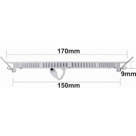 Spot LED encastrable 12 W, trou 170-180 mm (1/4)