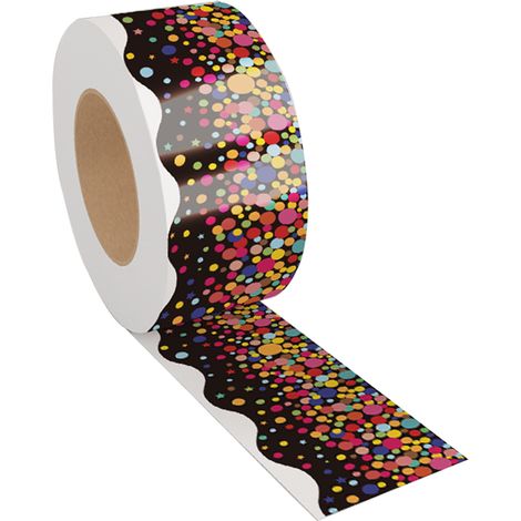 Bordures de tableau d'affichage de 20 mètres, bordures à confettis pour la décoration de salle de classe (1/4)
