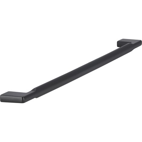 Siro Griff Baton LA 320mm - Moderner Möbelgriff - Breite 340mm, Zinkdruckguss schwarz matt (1/4)