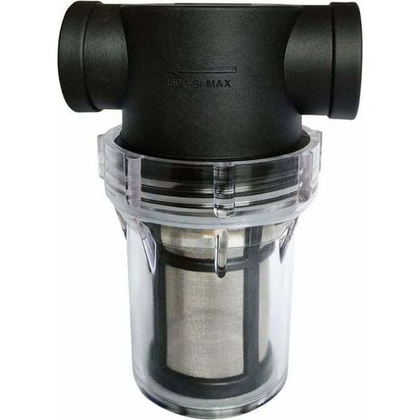 Filtre Pipeline 3/4" pour pompe à eau avec filtre 80 mailles en acier inoxydable (1/4)