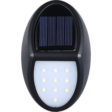 Lampe Solaire Exterieur,10 LED lampe Solaire Applique Led,eclairage exterieur solaire IP65 étanche avec Capteur Crépusculaire pour Patio,Jardin,cour,escaliers [Classe énergétique A+] (1 pack) (1/5)