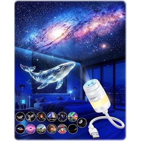 USB Projector Sky Star Galaxy LED Night Light 2 in 1 (1/5)