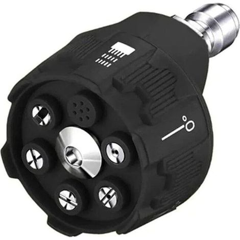 CYRILL – Ugello per idropulitrice, ugello a spruzzo 6 in 1, punte per ugelli per idropulitrice elettrici regolabili con connettore rapido da 1/4" (1/5)