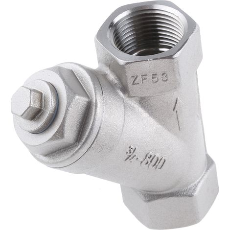 Filtre Y RS PRO BSP 3/4" , Acier inoxydable ( Prix pour 1 ) (1/3)
