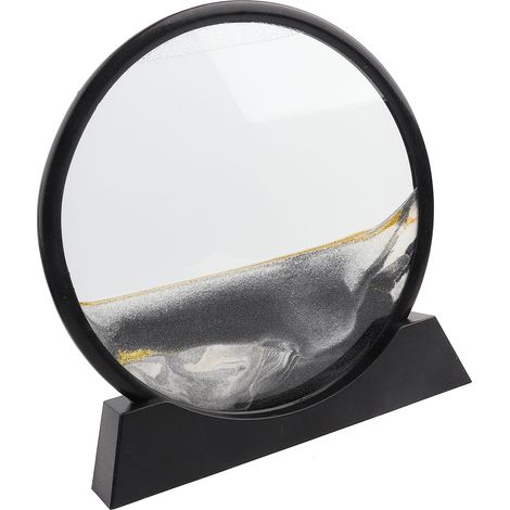 Ornement de peinture de sable mouvant, paysage miniature 3D pour salon, cadeau simple.
