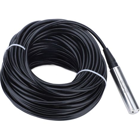 Flüssigkeitsstandsensor 4-20 mA, hochpräziser Edelstahl-Wasserstandsensor mit 33 m wasserdichtem Kabel für Tanks (1/5)