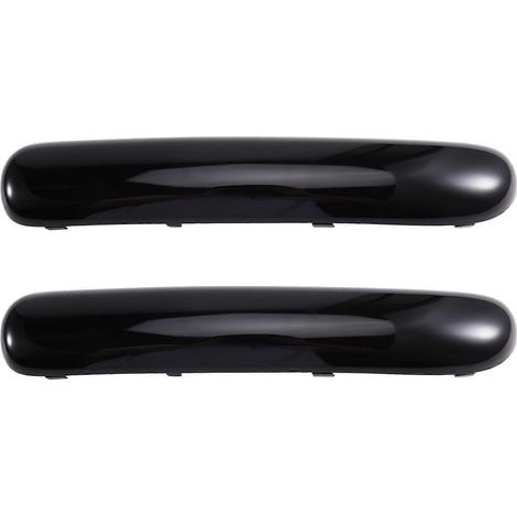 Embellecedores del parachoques delantero izquierdo y derecho 51116800143 51116800142 para Mini Cooper R50 2001-2004 Negro (1/5)