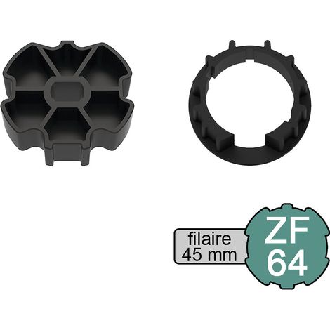 Slid'Up By Mantion – Kit adaptateur moteur volet roulant filaire Ø 45 mm – Pour tube ZF Ø 64 mm – Installation rapide avec couronne et roue d'entraînement (1/3)