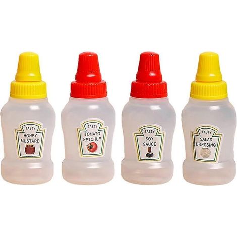 Mini-Ketchupflaschen für Bento-Box-Zubehör, Mini-Gewürzflaschen (1/5)
