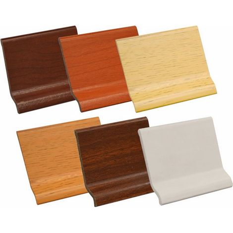 Battiscopa in Pvc Espanso Sagomato colore Bianco 2 metri 68x3mm cf. 10 PZ