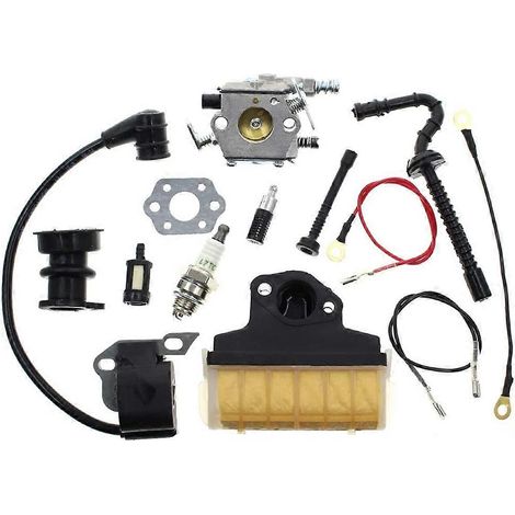 Réglage du carburateur, du filtre à air, de la bobine d'allumage et de la conduite de carburant pour Stihl 021 (1/5)