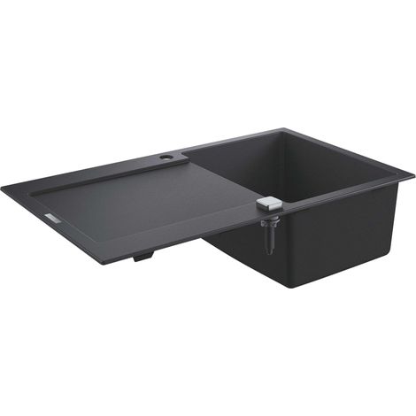 Grohe - Lavello composito K500 con scarico automatico, 86x50 cm, granito nero 31644AP0 (1/5)