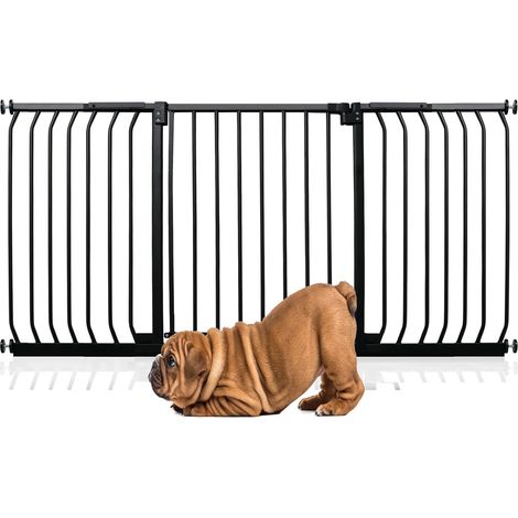 Bettacare Elite Pressure Dog Gate, 161cm - 170cm, Matt Black, Pressure Fit Pet Gate for Dog and Puppy