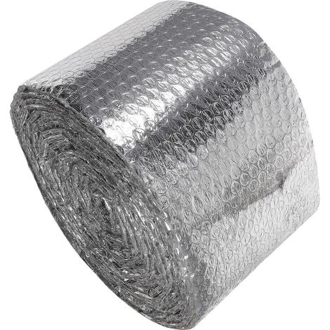 Rouleau d'isolation en feuille réfléchissante à bulles pour barrière thermique, 3 rouleaux pour usage domestique (1/5)