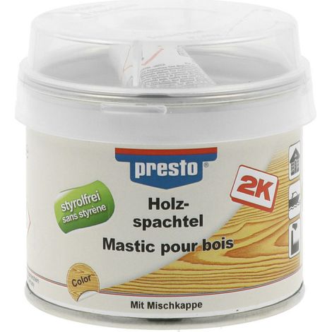 Presto Holzspachtel styrolfrei mittelbraun 250g 443503