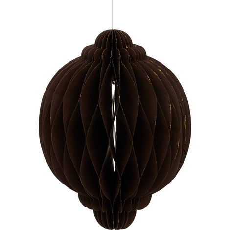 Suspension de Noël Pallo en papier marron D. 30 cm - Feeric lights & christmas (1/5)