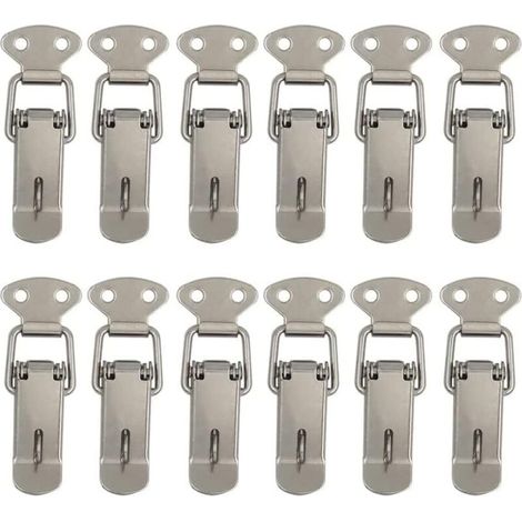 Ulisem12Pcs Hebel Haube Schloss Riegel Federbelastete Schloss Werkzeugkasten Schrank (1/4)