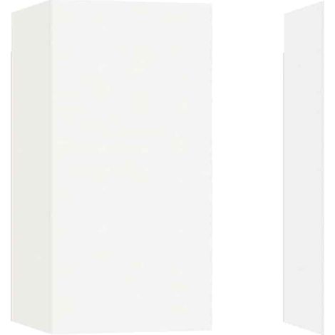 Mobili TV  Armadietto TV  Mobile Porta TV Bianchi 2 pz 30,5x30x60 cm in Legno Multistrato (1/5)