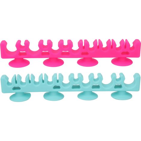Porte-Pinceaux Maquillage Séchage Ventouse Silicone Support Rangement Brosse Dent Peinture Lot De 1 (1/5)