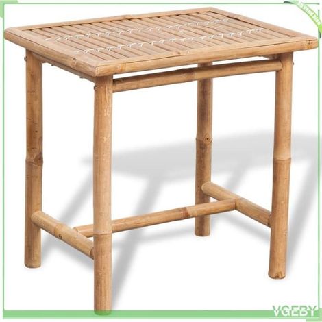 Mobilier de bistro - FAFEICY - 41892 - Bambou imperméable - Coussins blancs - 2 personnes (1/5)