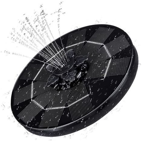 Fontaine Solaire Pompe 3W,4 en 1 pour Fontaine Solaire, Pompe de Bassin Solaire 3W avec Conversion Efficace, pour Bassin de Jardin ou Fontaine, Bain d'oiseau, récipient à Poisson (1/5)