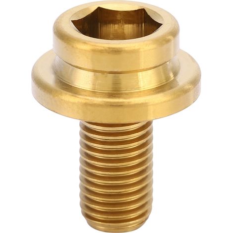 1 vis M8x15mm pour axe de pédalier de vélo de montagne ou route, boulon de boîtier de pédalier (doré) (1/5)