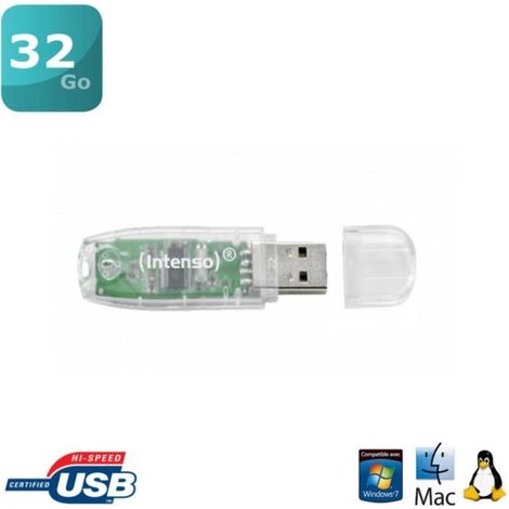 Intenso Rainbow Line unità flash USB 32 GB USB tipo A 2.0 Trasparente (1/5)