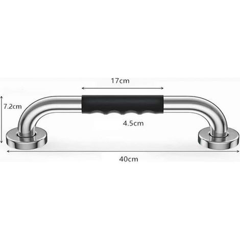 Shower grab bar for the elderly, 40 cm, non-slip bath handle, suitable for the bathroom, shower and toilet, and is safe for pregnant women. - AquaForge (1/5)
