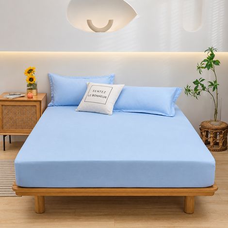 Drap-housse lit 1 personne 90x200x30 cm coloris 13 13 90 200 30cm 200 g – Livraison gratuite