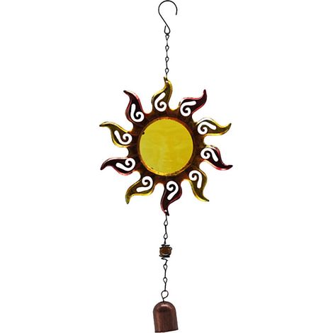 Clochettes Éoliennes - En Fer Forgé - Pour Balcon Jardin Extérieur Intérieur - 43 x 17 cm - 1 Pièce (1/2)