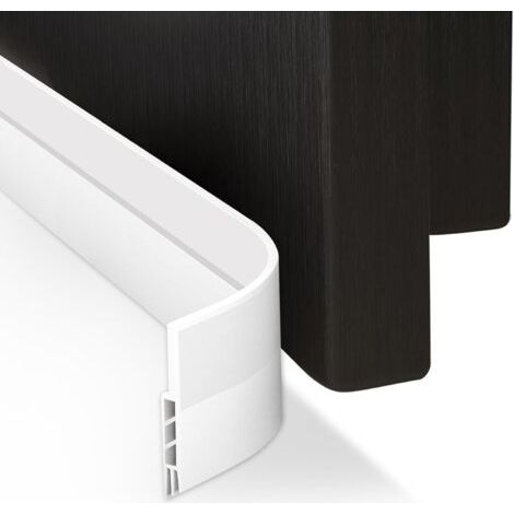 Calfeutrer Bas de Porte, 100 X 4.5CM Bande d'Etanchéité en Silicone, Souple Isolant Phonique Thermique Bas de Porte Adhési, Anti - Bruit - Poussière - Air froid - Rats - Fourmis - Cafards - Insectes (1/5)