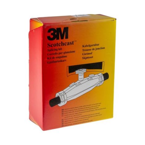 3M – Kit de réparation de câbles Scotchcast 4 x 1.5 mm² – 4 conducteurs – Dimensions 178 x 69 mm – Application non blindée