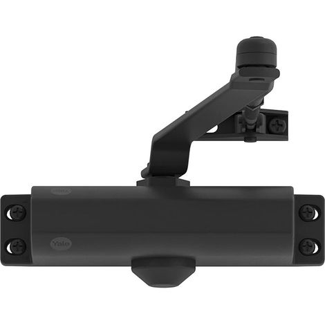 Yale Chiudiporta aereo serie 300 cod. 30-0300-0001-00-55-11 nero, Braccio senza fermo (1/5)