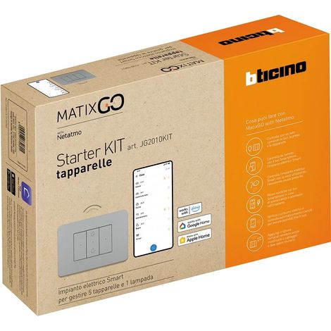 Starter Kit tapparelle MatixGO Bticino JG2010KITN SILVER