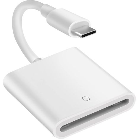 Lecteur de cartes SD USB-C, adaptateur de lecteur de cartes mémoire SD pour appareils de type C, compatible avec Samsung Galaxy S22/21/20/10, MacBook
