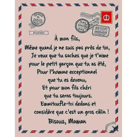 Lettres françaises à mon fils et à ma fille - Couverture chaude en flanelle douce pour l'hiver, idéale pour la chambre ou le salon (1/5)